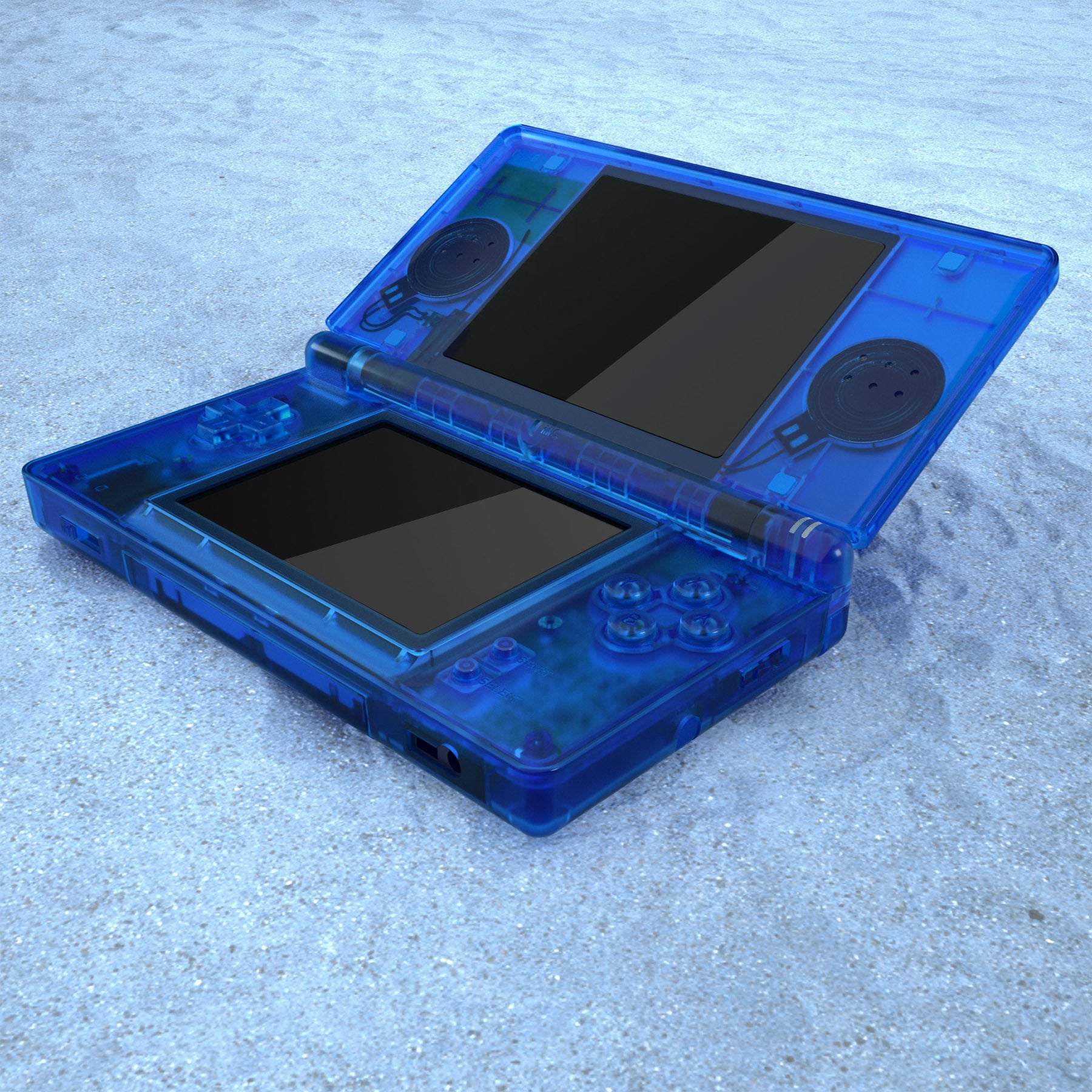 eXtremeRate Clear Blue Replacement Full Housing Shell for Nintendo