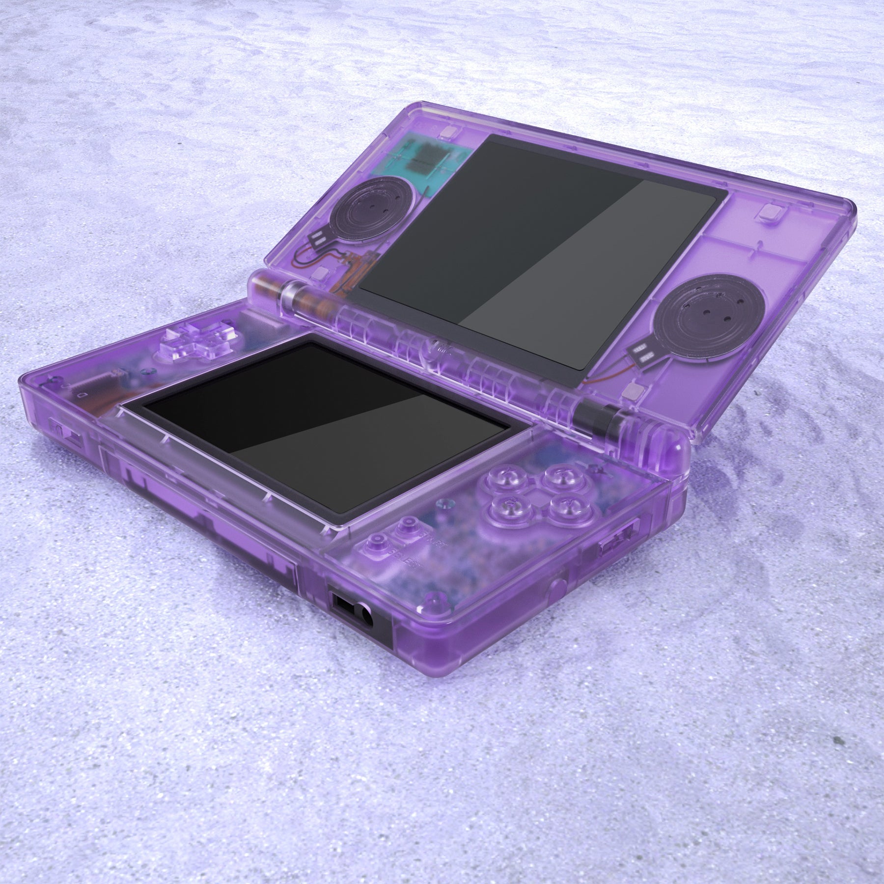eXtremeRate Clear Atomic Purple Replacement Full Housing Shell for