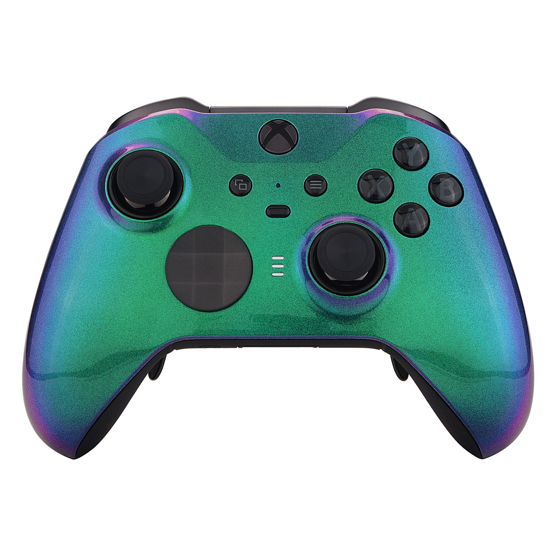 eXtremeRate Chameleon Green Purple Faceplate Cover, Front Housing