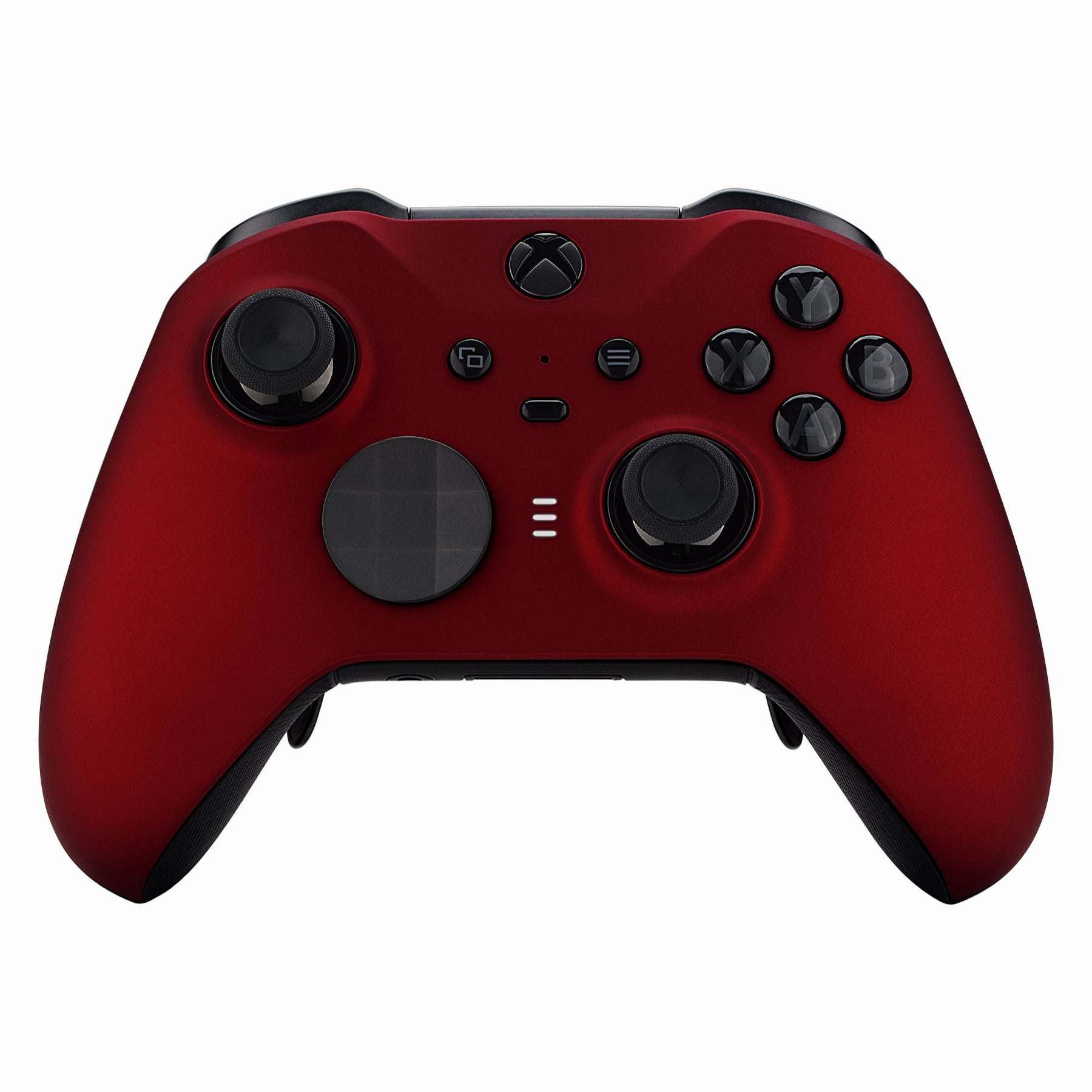 eXtremeRate Scarlet Red Soft Touch Faceplate Cover, Front