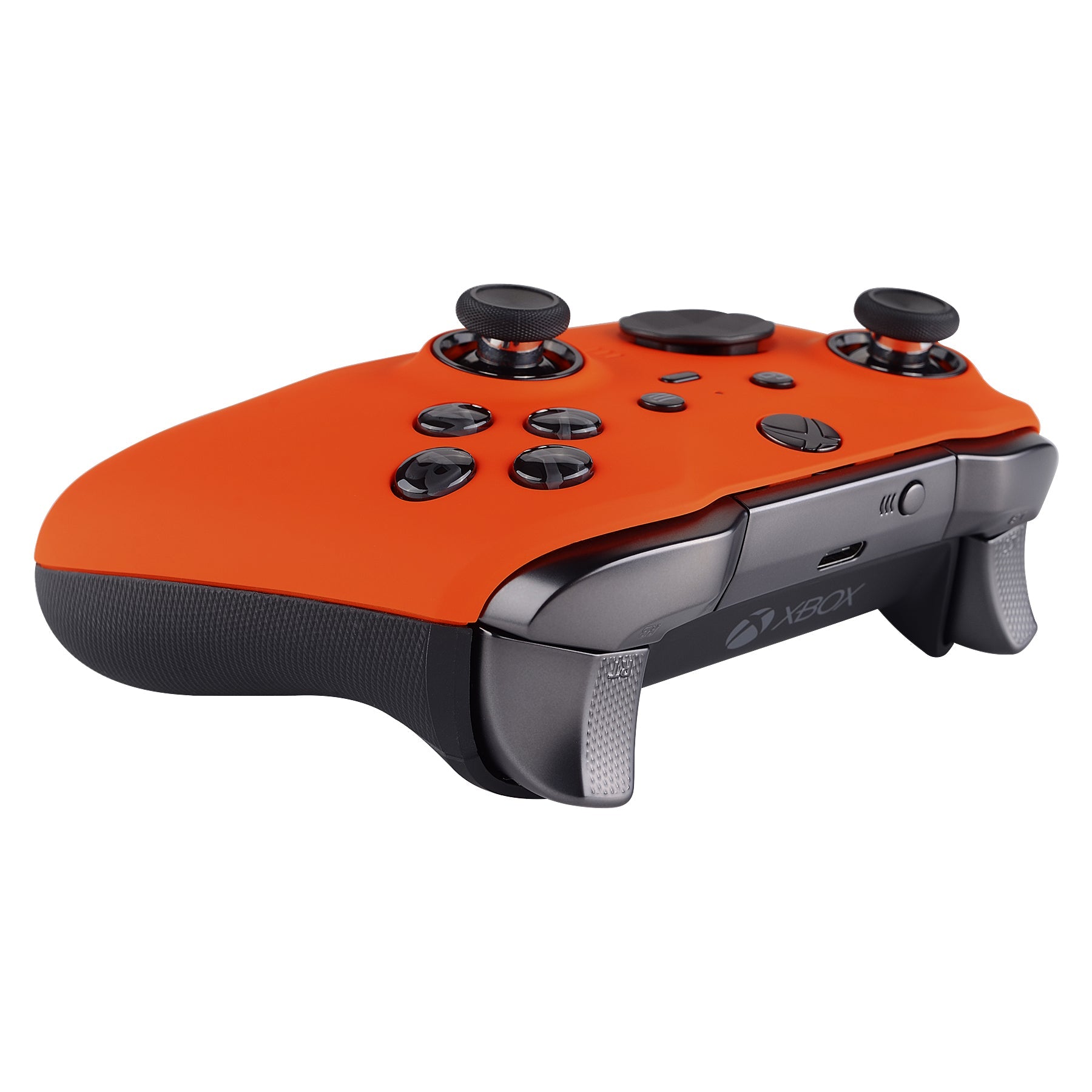 eXtremeRate Orange Soft Touch Grip Faceplate Cover, Front Housing