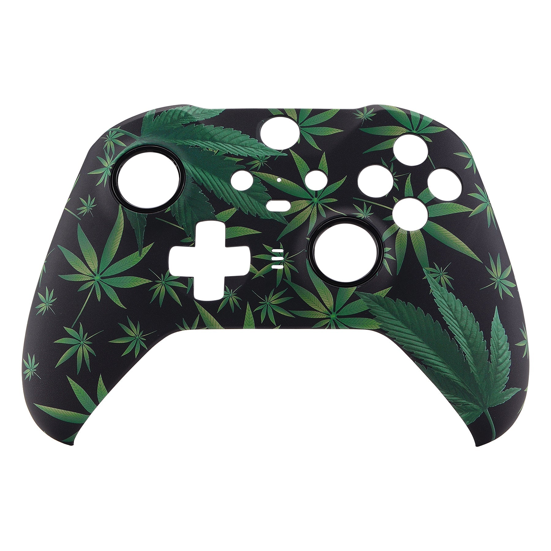 eXtremeRate Green Weeds Patterned Faceplate Cover, Soft Touch