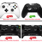 eXtremeRate Retail Soft Touch White Rubberized Right Left Side Rails, Replacement Rear Handle Grips, Back Panels Faceplates Kits for Xbox One Elite Controller (Model 1698) - XOJ1126