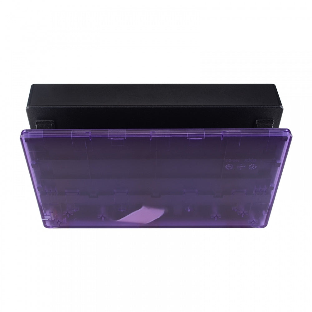 eXtremeRate Clear Atomic Purple Custom Faceplate for Nintendo