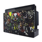 eXtremeRate Retail Custom Soft Touch Grip Faceplate for Nintendo Switch Dock, Scary Party Patterned DIY Replacement Housing Shell for Nintendo Switch Dock - Dock NOT Included - FDT103