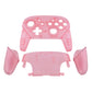 eXtremeRate Retail Cherry Pink Faceplate Backplate Handles for Nintendo Switch Pro Controller, DIY Replacement Grip Housing Shell Cover for Nintendo Switch Pro - Controller NOT Included - FRM507