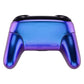 eXtremeRate Retail Chameleon Faceplate Backplate Handles for NS Switch Pro Controller, Purple Blue DIY Replacement Grip Housing Shell Cover for NS Switch Pro - Controller NOT Included - FRP301