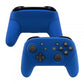 eXtremeRate Retail Blue Faceplate Backplate Handles for Nintendo Switch Pro Controller, Soft Touch DIY Replacement Grip Housing Shell Cover for Nintendo Switch Pro - Controller NOT Included - FRP304