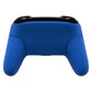 eXtremeRate Retail Blue Faceplate Backplate Handles for Nintendo Switch Pro Controller, Soft Touch DIY Replacement Grip Housing Shell Cover for Nintendo Switch Pro - Controller NOT Included - FRP304