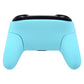 eXtremeRate Retail Heaven Blue Faceplate Backplate Handles for Nintendo Switch Pro Controller, Soft Touch DIY Replacement Grip Housing Shell Cover for Nintendo Switch Pro - Controller NOT Included - FRP308