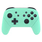 eXtremeRate Retail Mint Green Faceplate Backplate Handles for Nintendo Switch Pro Controller, Soft Touch DIY Replacement Grip Housing Shell Cover for Nintendo Switch Pro - Controller NOT Included - FRP309