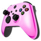 eXtremeRate Retail Chrome Pink Replacement Part Faceplate, Chrome Cyan Gold Red Housing Shell Case for Xbox Series S & Xbox Series X Controller Accessories - Controller NOT Included - FX3D407
