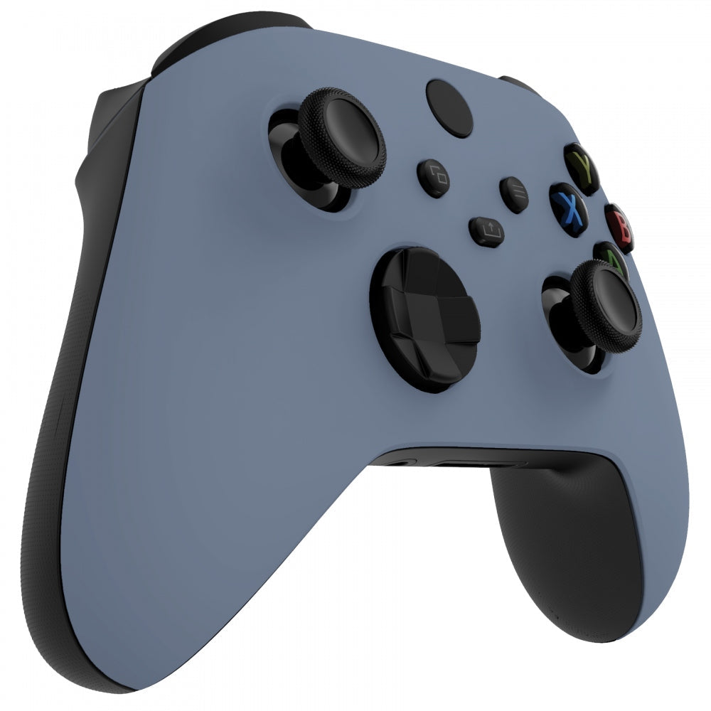 eXtremeRate Retail Slate Gray Replacement Part Faceplate, Soft Touch Grip Housing Shell Case for Xbox Series S & Xbox Series X Controller Accessories - Controller NOT Included - FX3P338
