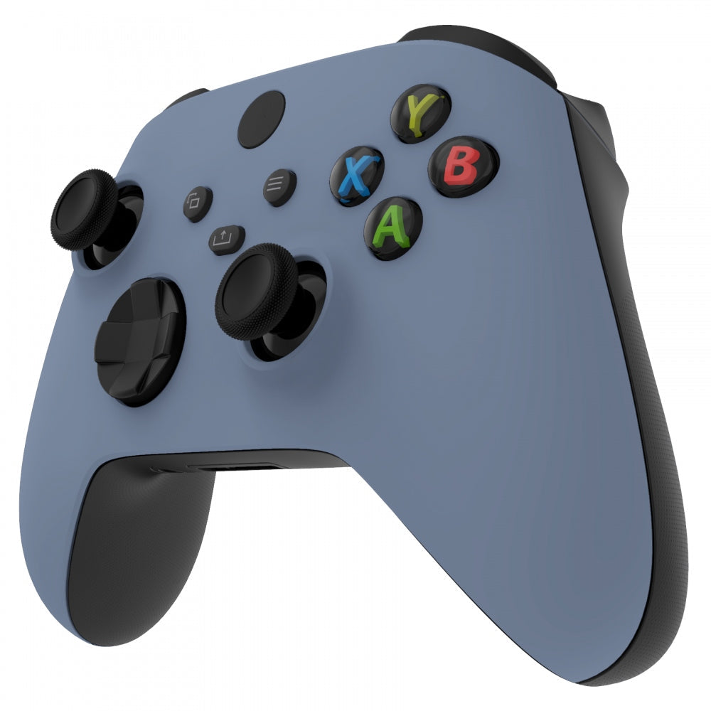 eXtremeRate Retail Slate Gray Replacement Part Faceplate, Soft Touch Grip Housing Shell Case for Xbox Series S & Xbox Series X Controller Accessories - Controller NOT Included - FX3P338