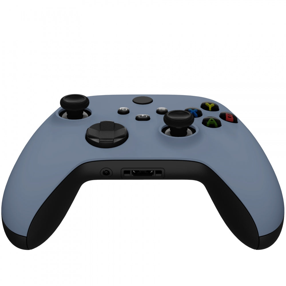 eXtremeRate Retail Slate Gray Replacement Part Faceplate, Soft Touch Grip Housing Shell Case for Xbox Series S & Xbox Series X Controller Accessories - Controller NOT Included - FX3P338