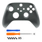 eXtremeRate Retail Steel Gray Replacement Part Faceplate, Grip Housing Shell Case for Xbox Series S & Xbox Series X Controller Accessories - Controller NOT Included - FX3P349
