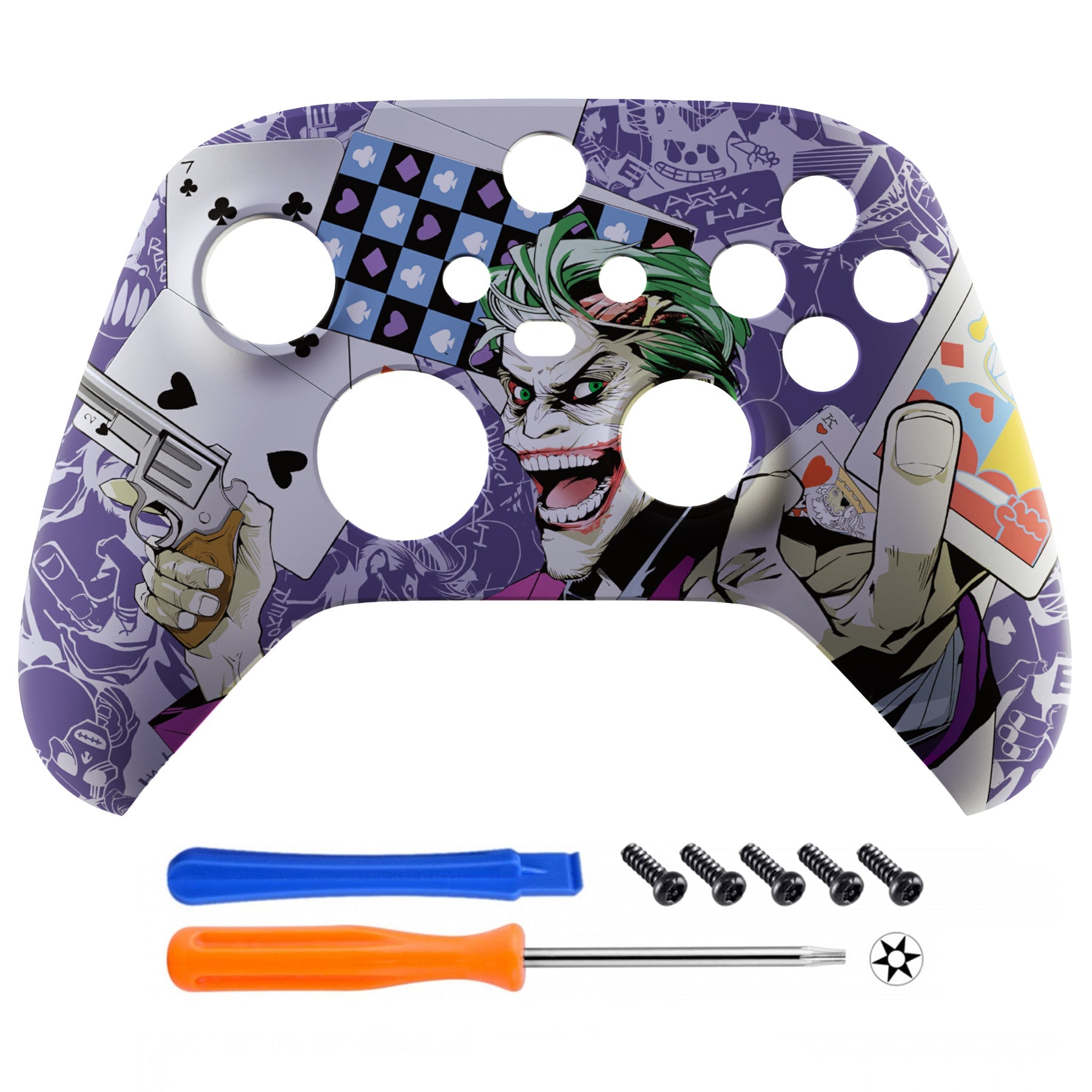 eXtremeRate Clown Cards Front Housing Shell for Xbox Series