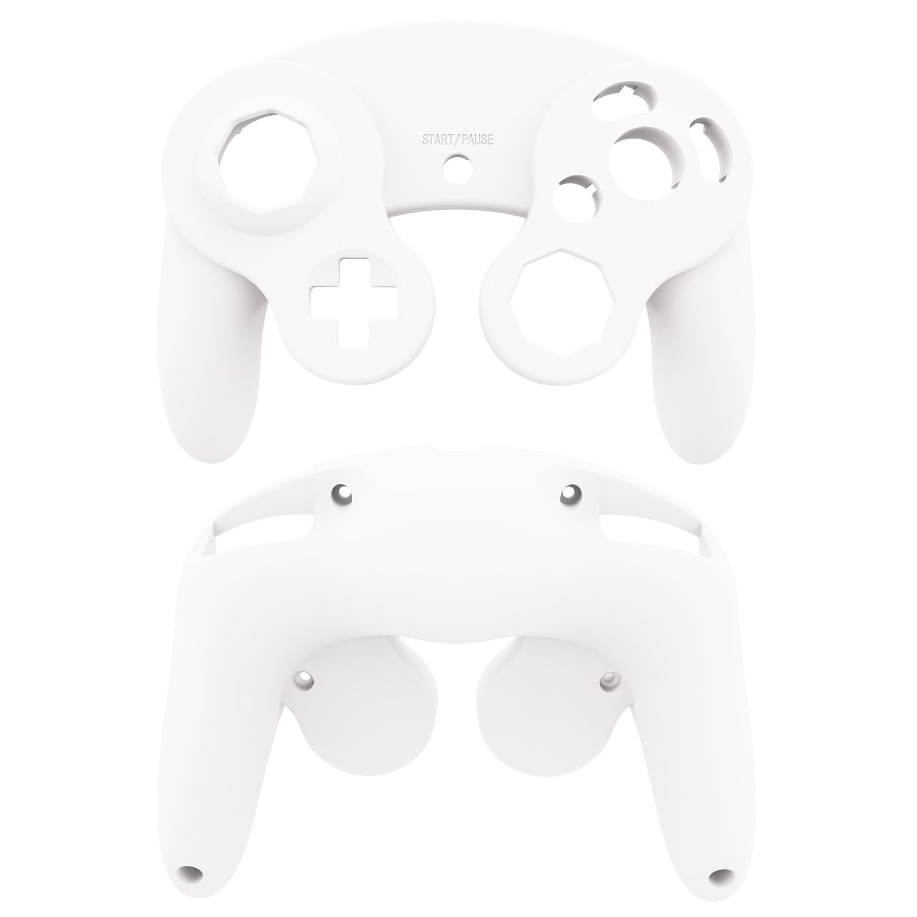 eXtremeRate White Faceplate Backplate for Nintendo Gamecube