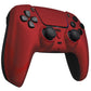 eXtremeRate Retail LUNA Redesigned Scarlet Red Soft Touch Front Shell Touchpad Compatible with ps5 Controller BDM-010 BDM-020 BDM-030, DIY Replacement Housing Custom Touch Pad Cover Compatible with ps5 Controller - GHPFP002