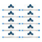 eXtremeRate Retail 10 x Repair Parts 14pin Charging Port PCB Board + Flex Cable For ps4 Controller-GP4F0042*10