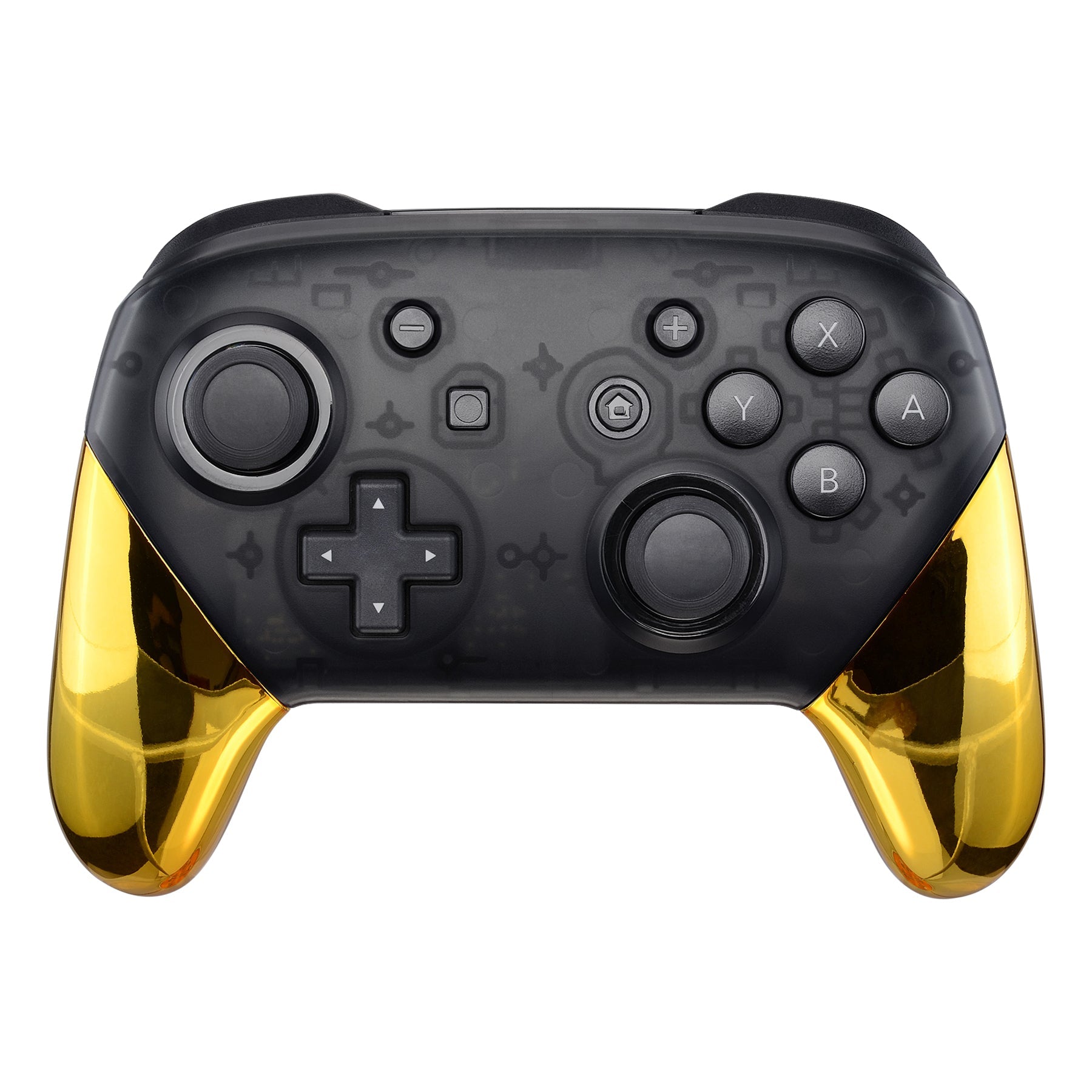 Switch Machine ゴールド トレーニングハンドル eXtremeRate Chrome Gold Replacement Handle Grips for Nintendo