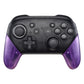 eXtremeRate Retail Clear Atomic Purple Replacement Handle Grips for Nintendo Switch Pro Controller, DIY Hand Grip Shell for Nintendo Switch Pro - Controller NOT Included - GRM505
