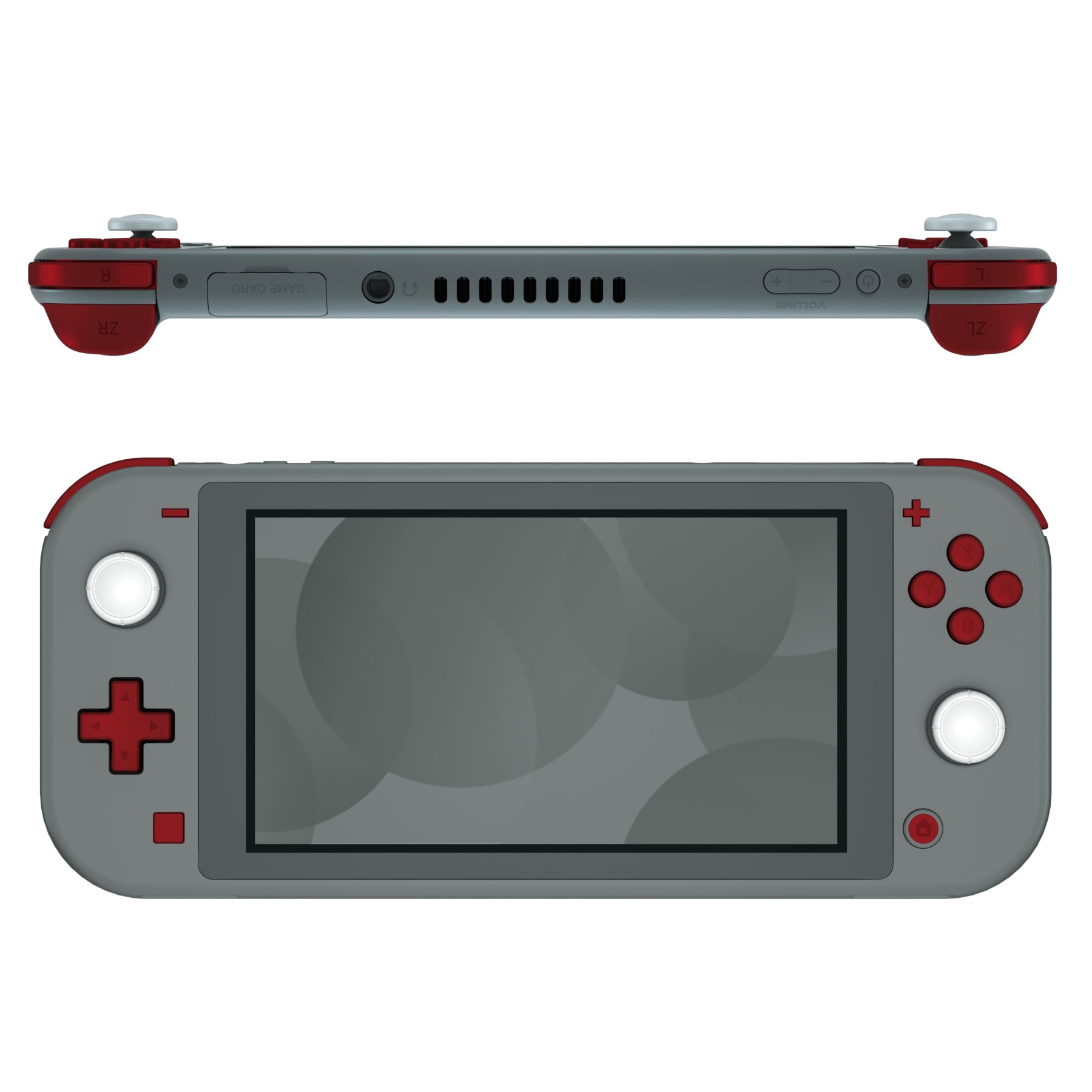 eXtremeRate Scarlet Red Replacement ABXY Home Capture Plus Minus