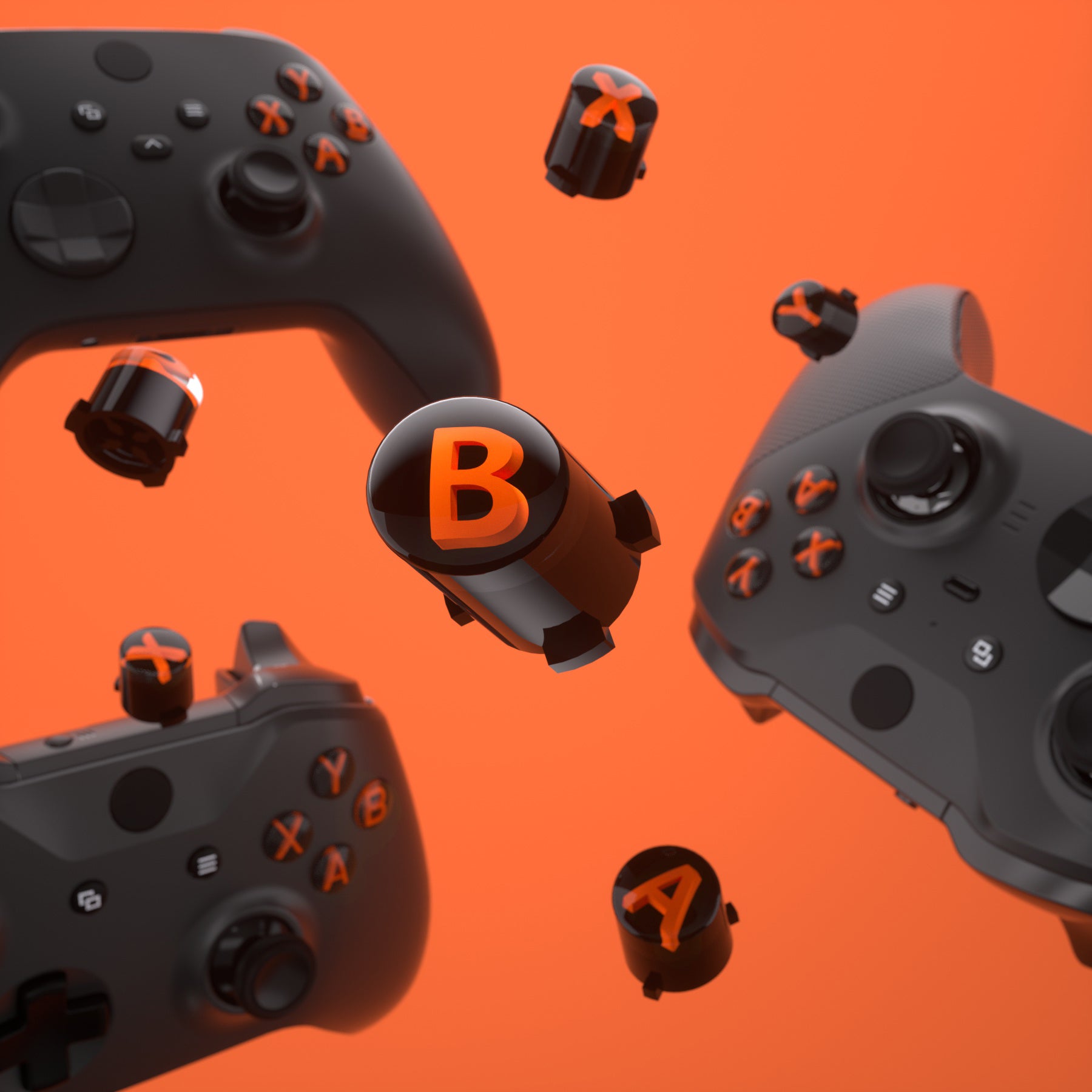 eXtremeRate Replacement Custom ABXY Action Buttons for Xbox Series