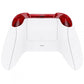eXtremeRate Retail Transparent Red Replacement Buttons for Xbox Series S & Xbox Series X Controller, LB RB LT RT Bumpers Triggers D-pad ABXY Start Back Sync Share Keys for Xbox Series X/S Controller  - JX3302