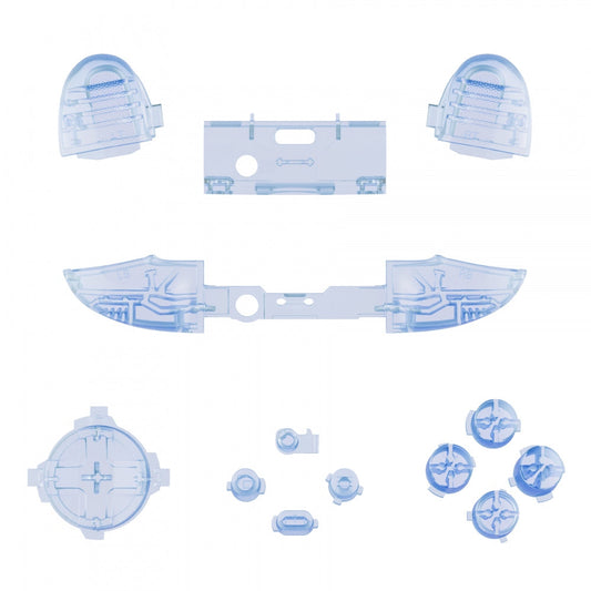 eXtremeRate Retail Glacier Blue Replacement Buttons for Xbox Series S & Xbox Series X Controller, LB RB LT RT Bumpers Triggers D-pad ABXY Start Back Sync Share Keys for Xbox Series X/S Controller - JX3306