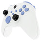 eXtremeRate Retail No Letter Imprint Custom Full Set Buttons for Xbox Series X/S Controller, Light Violet Replacement Accessories Bumpers Triggers Dpad ABXY Buttons for Xbox Series X/S, Xbox Core Controller - JX3515