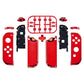 eXtremeRate Retail Chrome Red Joycon Handheld Controller Housing (D-Pad Version) with Full Set Buttons, DIY Replacement Shell Case for NS Switch JoyCon & OLED JoyCon - Console Shell NOT Included- JZD403