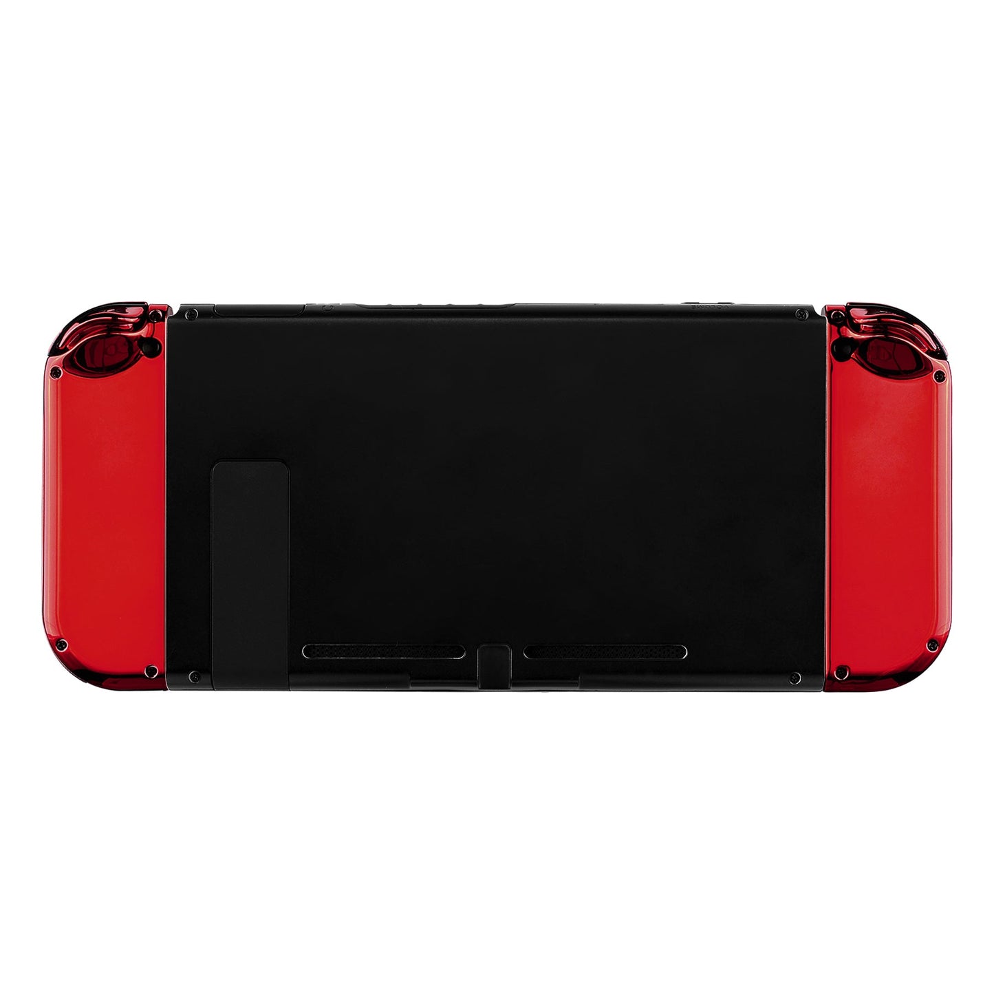 eXtremeRate Retail Chrome Red Joycon Handheld Controller Housing (D-Pad Version) with Full Set Buttons, DIY Replacement Shell Case for NS Switch JoyCon & OLED JoyCon - Console Shell NOT Included- JZD403
