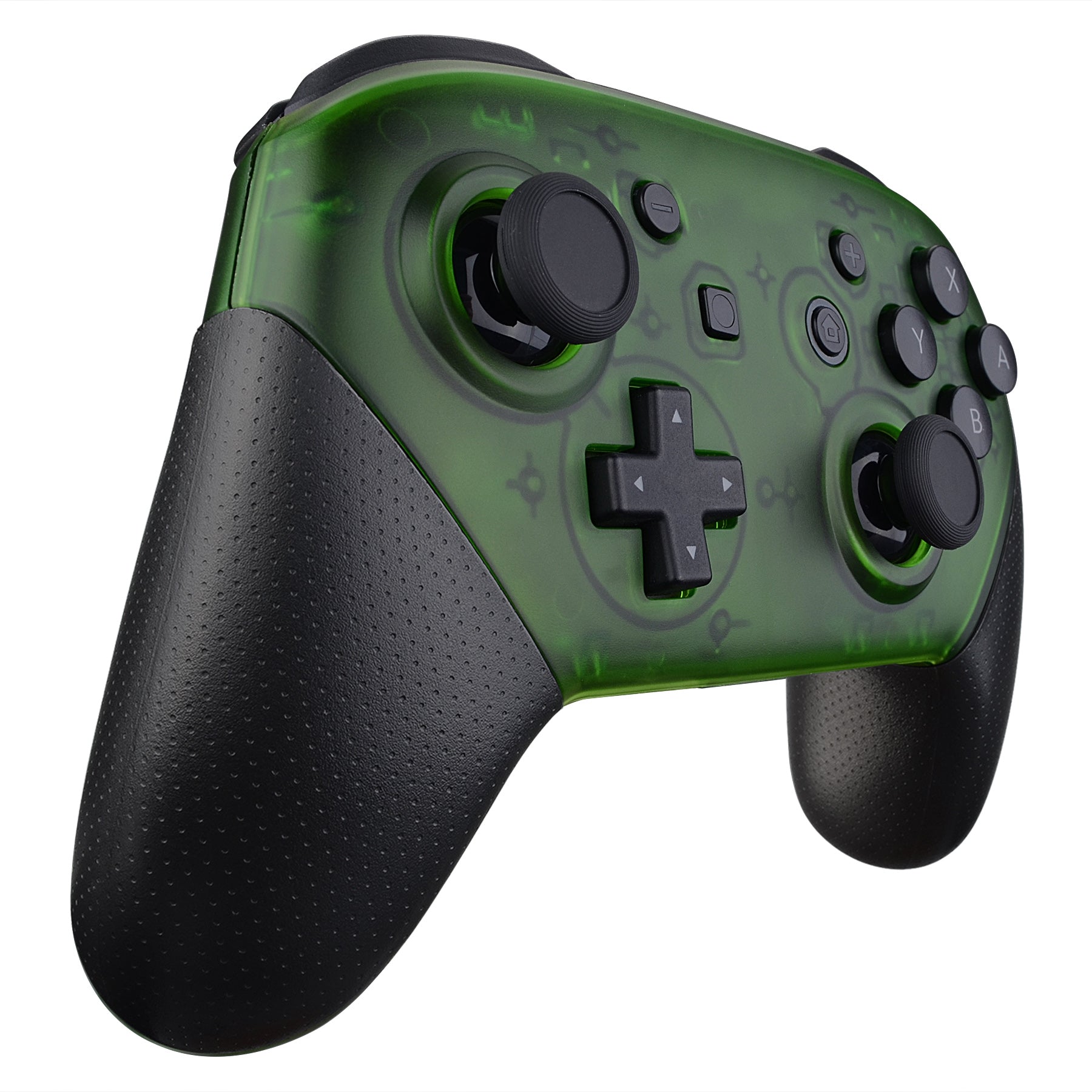 eXtremeRate Transparent Clear Green Faceplate and Backplate for