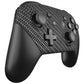 eXtremeRate Retail Black Silver Carbon Fiber Patterned Soft Touch Faceplate and Backplate Replacement Shell Housing Case for NS Switch Pro Controller - MRS202