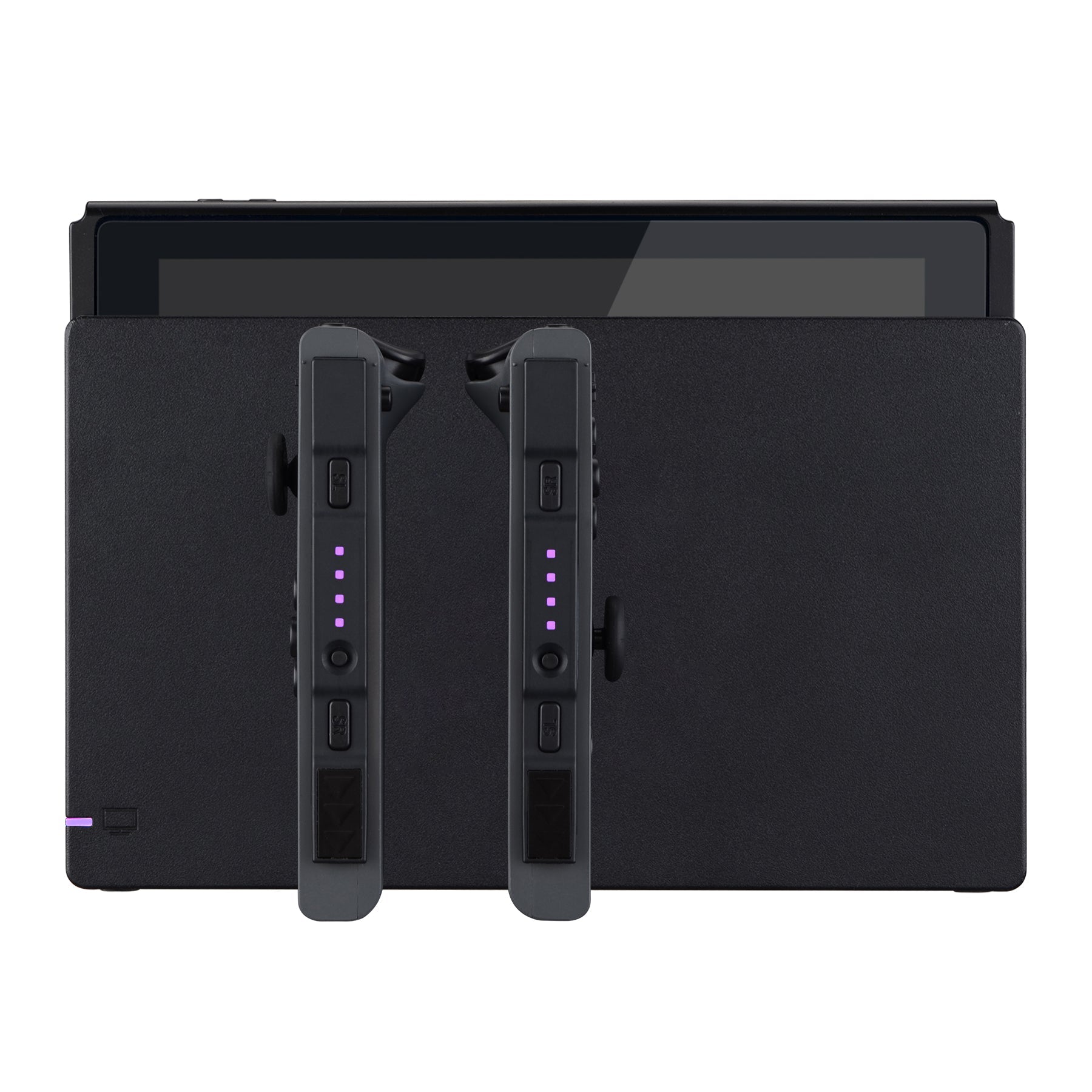eXtremeRate Retail Violet Firefly LED Tuning Kit for NS Switch Joycons Dock NS Joycon SL SR Buttons Ribbon Flex Cable Indicate Power LED-Joycons Dock NOT Included - NSLED009