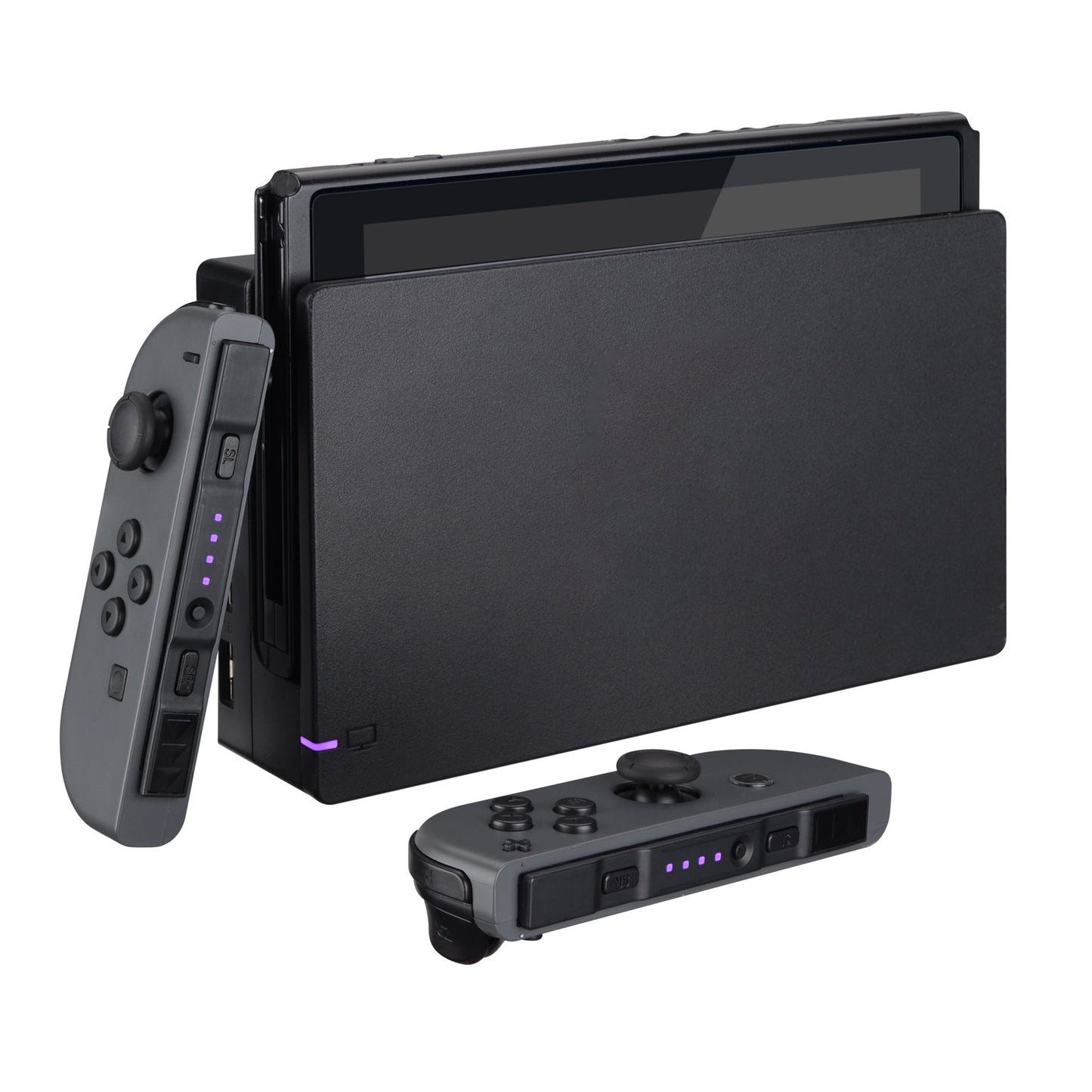 eXtremeRate Retail Violet Firefly LED Tuning Kit for NS Switch Joycons Dock NS Joycon SL SR Buttons Ribbon Flex Cable Indicate Power LED-Joycons Dock NOT Included - NSLED009