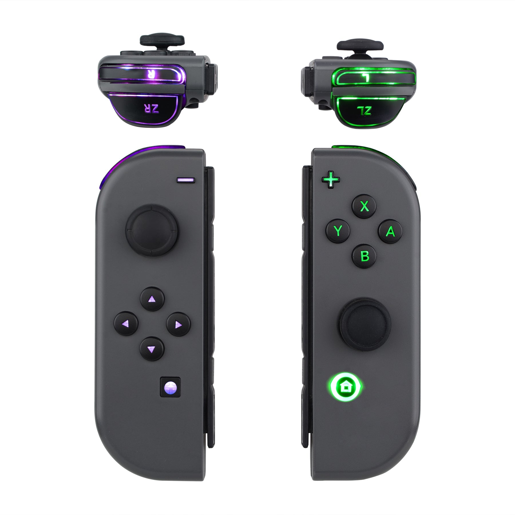 eXtremeRate 7 Colors 9 Modes NS Joycon DFS LED Kit, Multi-Colors