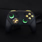 eXtremeRate Retail Multi-Colors Luminated Thumbsticks D-pad ABXY ZR ZL L R Chrome Gold Classic Symbol Buttons DTFS LED Kit for NS Switch Pro Controller - 9 Colors Modes 6 Areas DIY Option Button Control - NSLED021