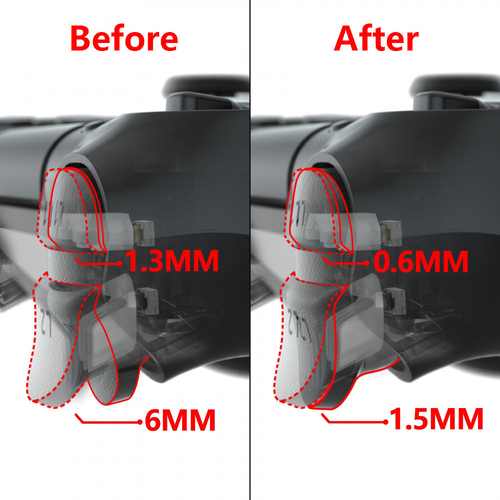 PS4,KrakenProV2,Xim4,コントローラー,シージ eXtremeRate Clicky Hair Trigger Kit for PS4 CUH ZCT2