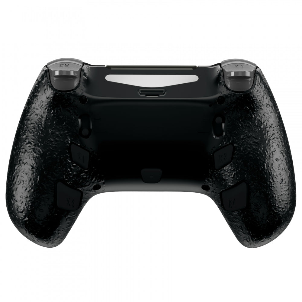 eXtremeRate Retail Wood Grain DECADE Tournament Controller (DTC) Upgrade Kit for ps4 Controller JDM-040/050/055, Upgrade Board & Ergonomic Shell & Back Buttons & Trigger Stops - Controller NOT Included - P4MG006