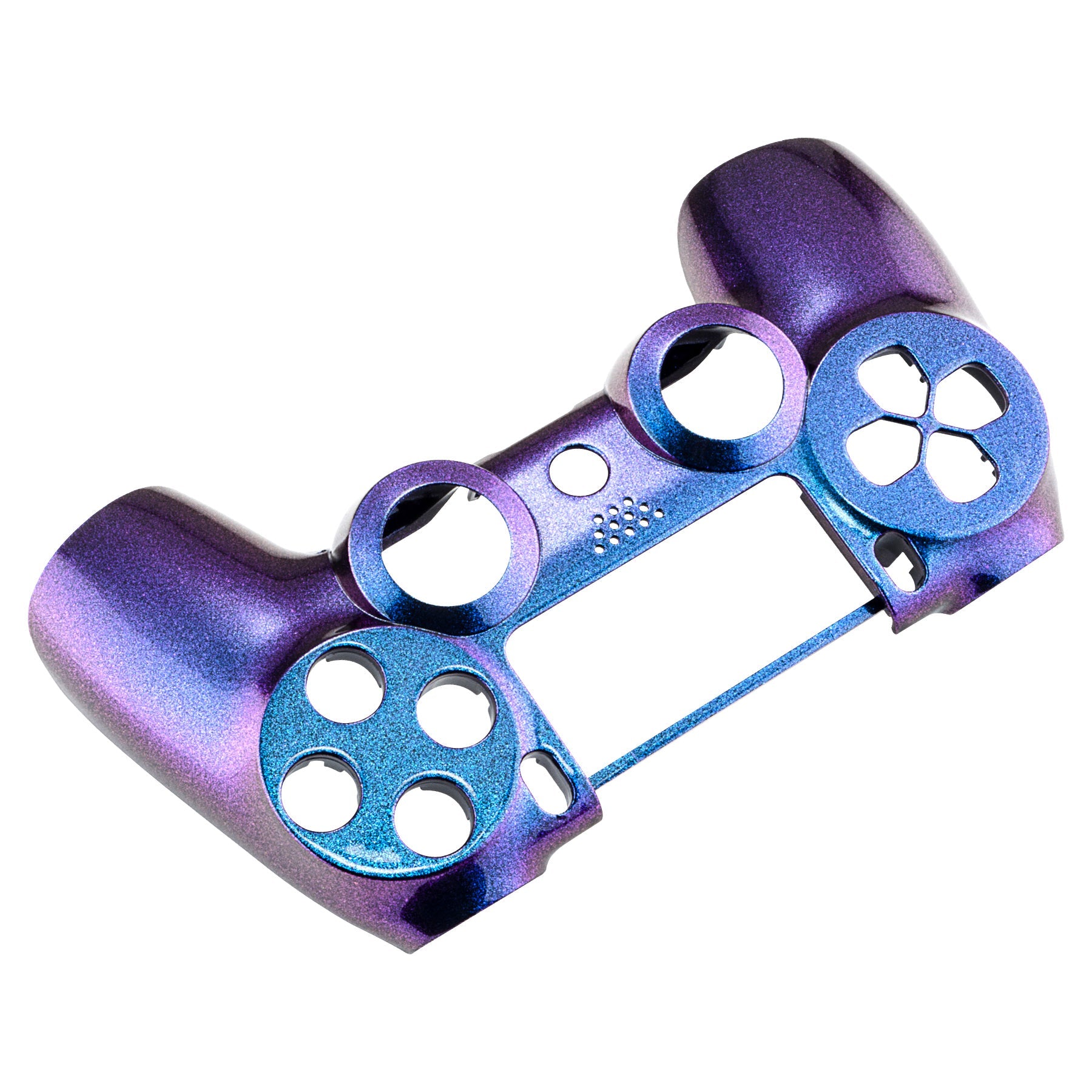 eXtremeRate Unique Design Chameleon Purple Blue Glossy Front