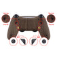 eXtremeRate Retail Wood Grain Dawn 2.0 FlashShot Trigger Stop Remap Kit for ps4 CUH-ZCT2 Controller, Part & Back Shell & 2 Back Buttons & 2 Trigger Lock for ps4 Controller JDM 040/050/055 - P4QS011