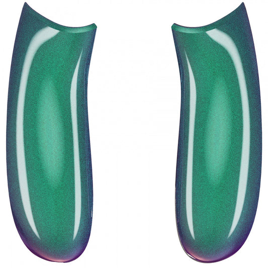 eXtremeRate Retail Chameleon Green Purple Back Panels, Comfortable Non-Slip Side Rails Handles, Game Improvement Replacement Parts for Xbox Series X/S Controller - Controller NOT Included - PX3P302