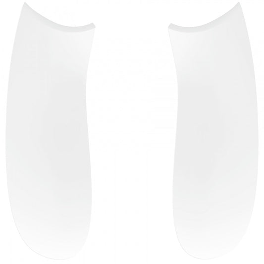 eXtremeRate Retail White Soft Touch Grip Back Panels, Comfortable Non-Slip Side Rails Handles, Game Improvement Replacement Parts for Xbox Series S / X Controller - Controller NOT Included - PX3P308