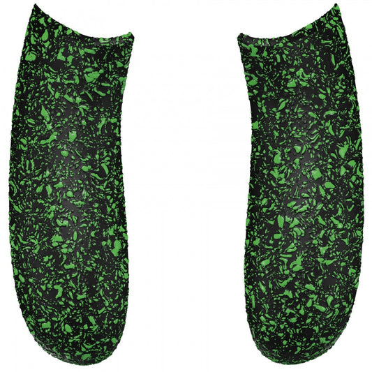 eXtremeRate Retail Textured Green Soft Touch Grip Back Panels, Comfortable Non-Slip Side Rails Handles, Game Improvement Replacement Parts for Xbox Series S / X Controller - Controller NOT Included - PX3P344