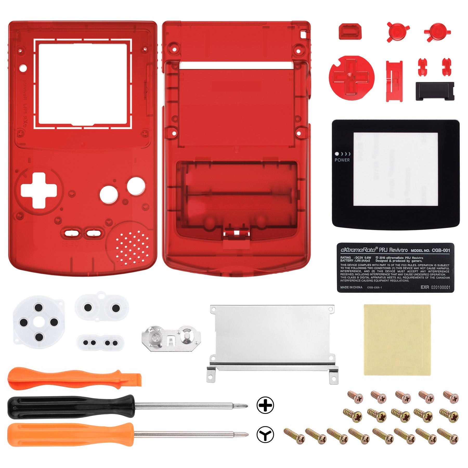 Copertura di caso di copertura completa di Shell di sostituzione per Nintendo Gameboy colore GBC - giallo Copertura di caso di copertura completa di Shell di sostituzione per Nintendo Gameboy colore GBC - giallo