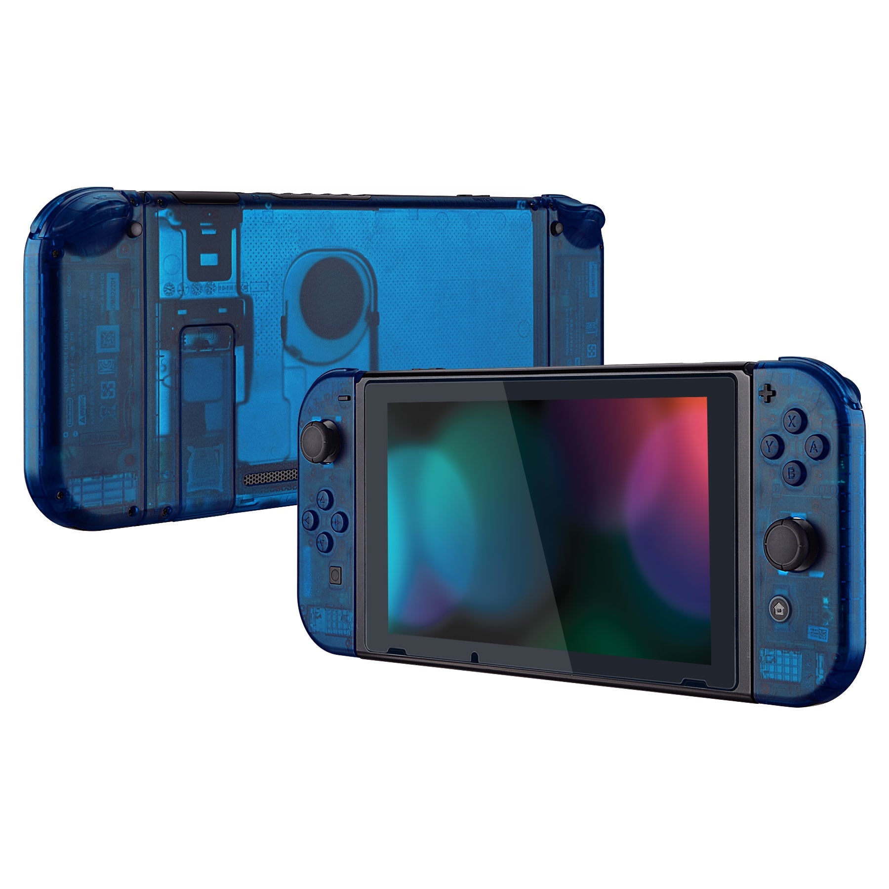 Nintendo Switch Lite クリアブルー　【カスタム品】 eXtremeRate Transparent Clear Blue Back Plate for Nintendo Switch