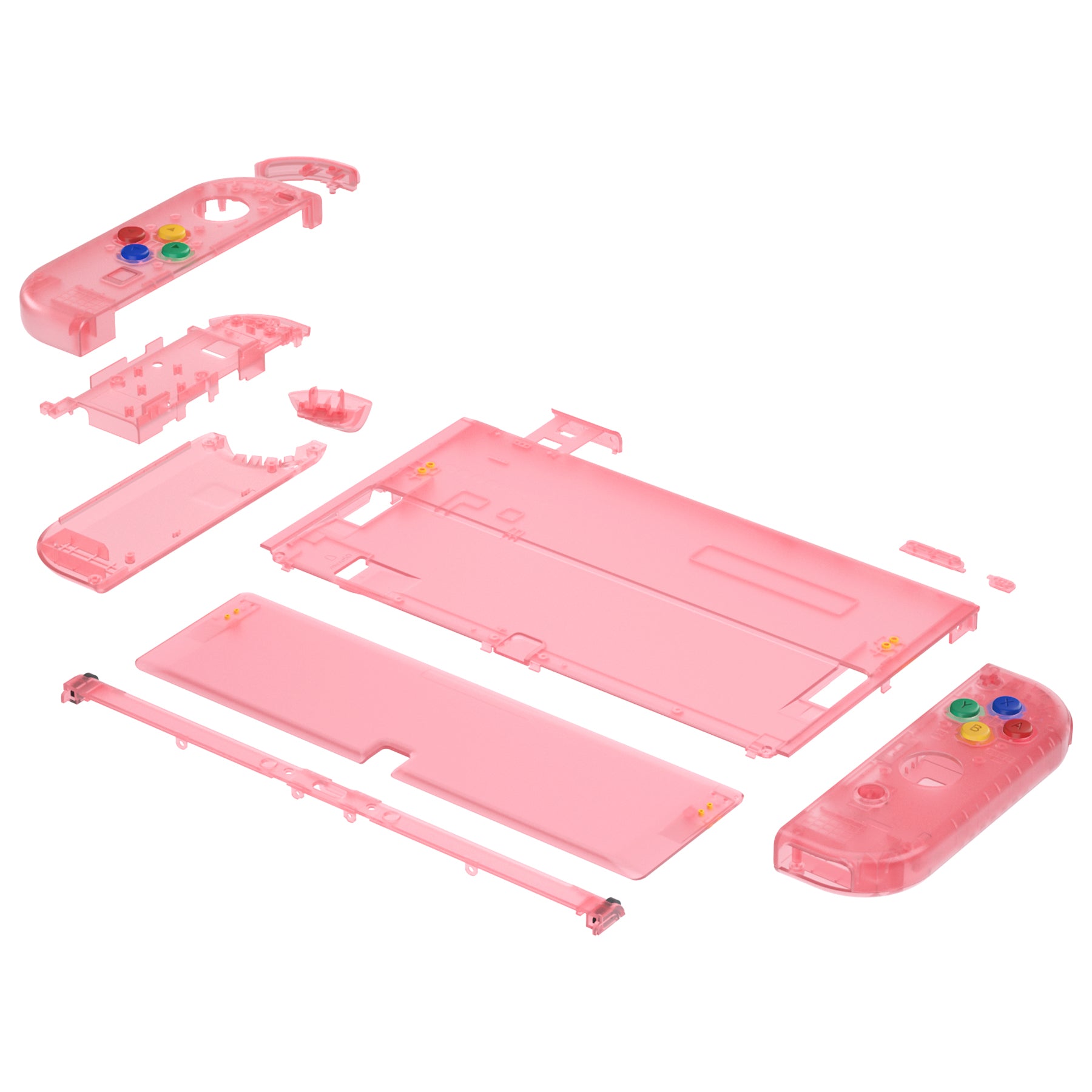 eXtremeRate Cherry Pink Custom Full Set Shell for Nintendo Switch