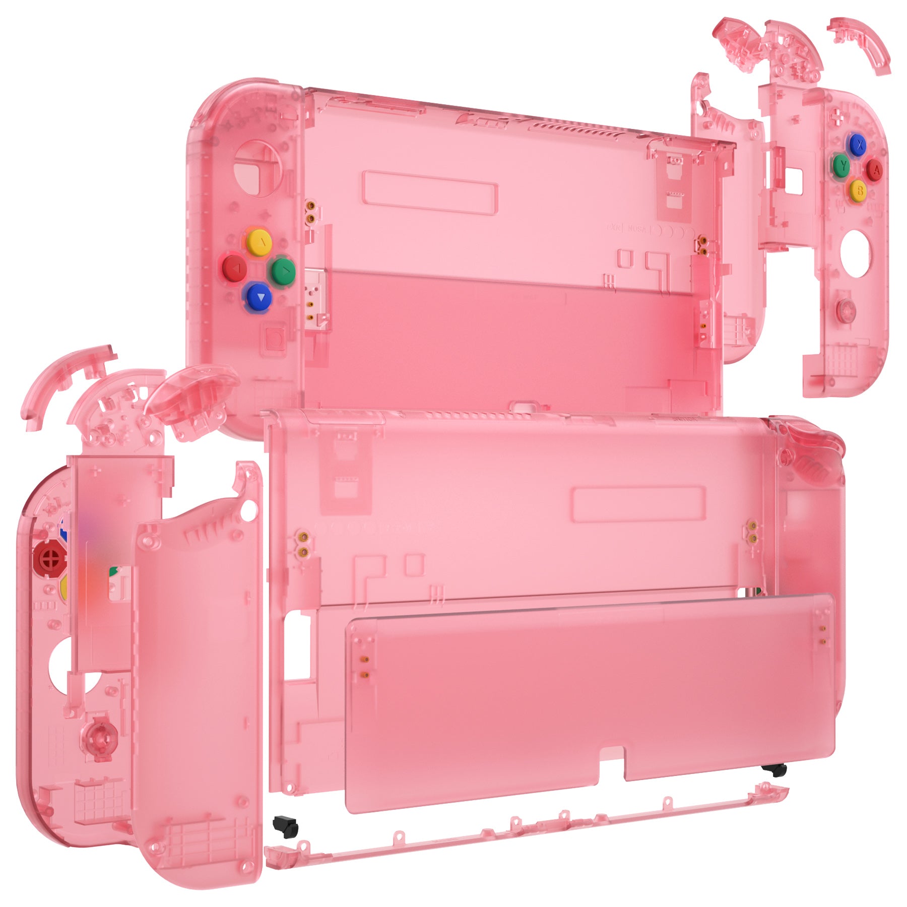 eXtremeRate Cherry Pink Custom Full Set Shell for Nintendo Switch